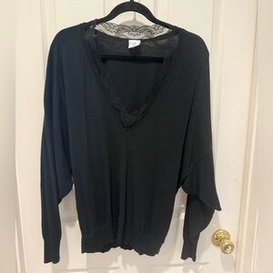 Cabi black lace pullover